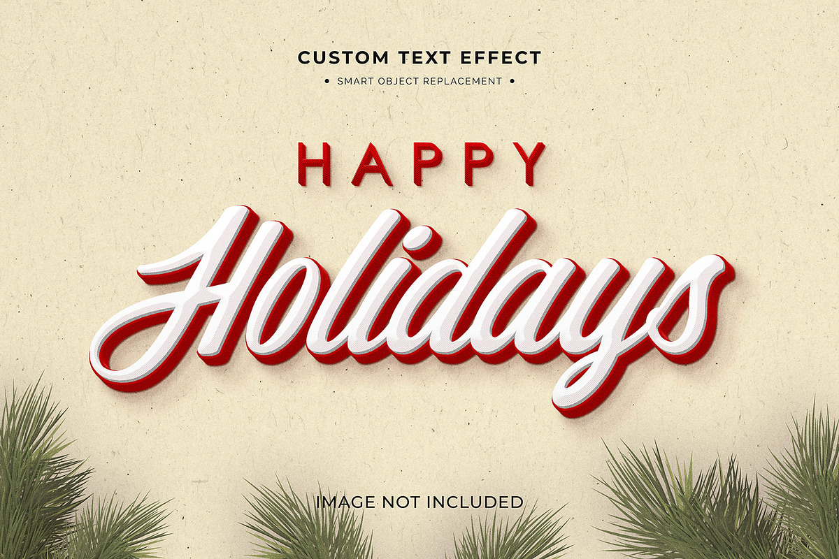 Christmas Text Effects, a Layer Style Add-On by MahmoudWally (Photo 6 of 10)