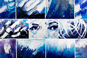Deep Blue Abstract Backgrounds, a Background Graphic by Elena Dorosh (Thumbnail 6 of 9)