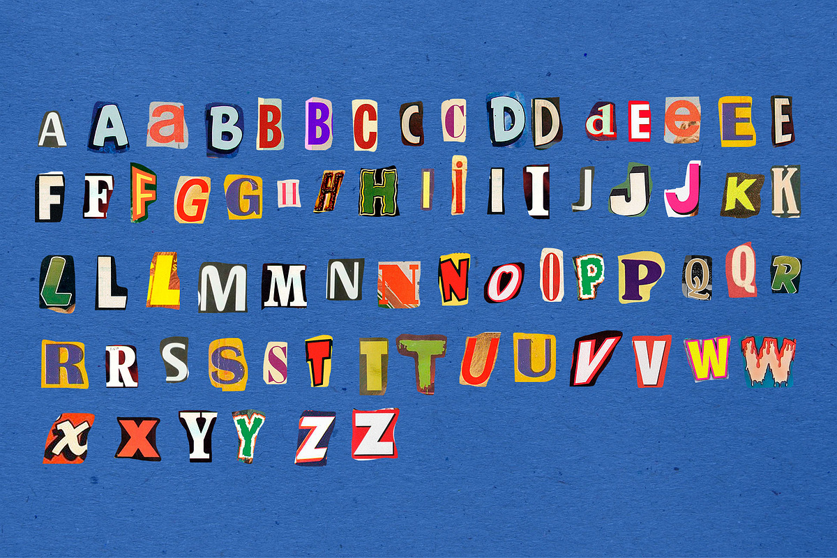 Retro Alphabet Collage KIT, an Object Graphic by Alexiva (Photo 2 of 4)