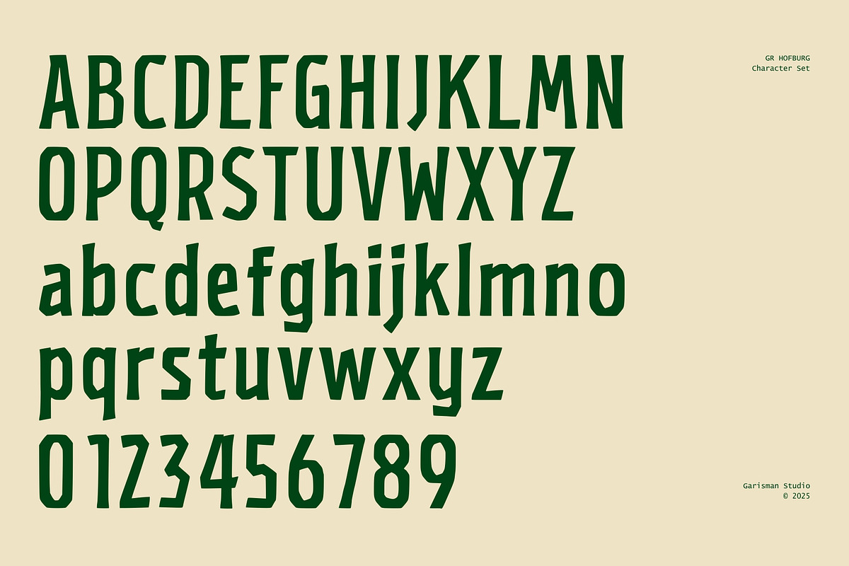GR HOFBURG – Retro Industrial, a Sans Serif Font by Garisman Std (Photo 2 of 11)