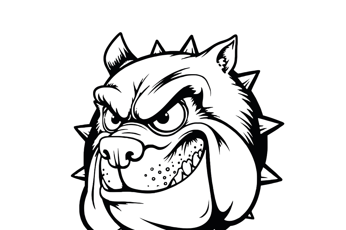 Fierce Bulldog Mascot Design, an Object Illustration by CarWrap design (Photo 4 of 5)