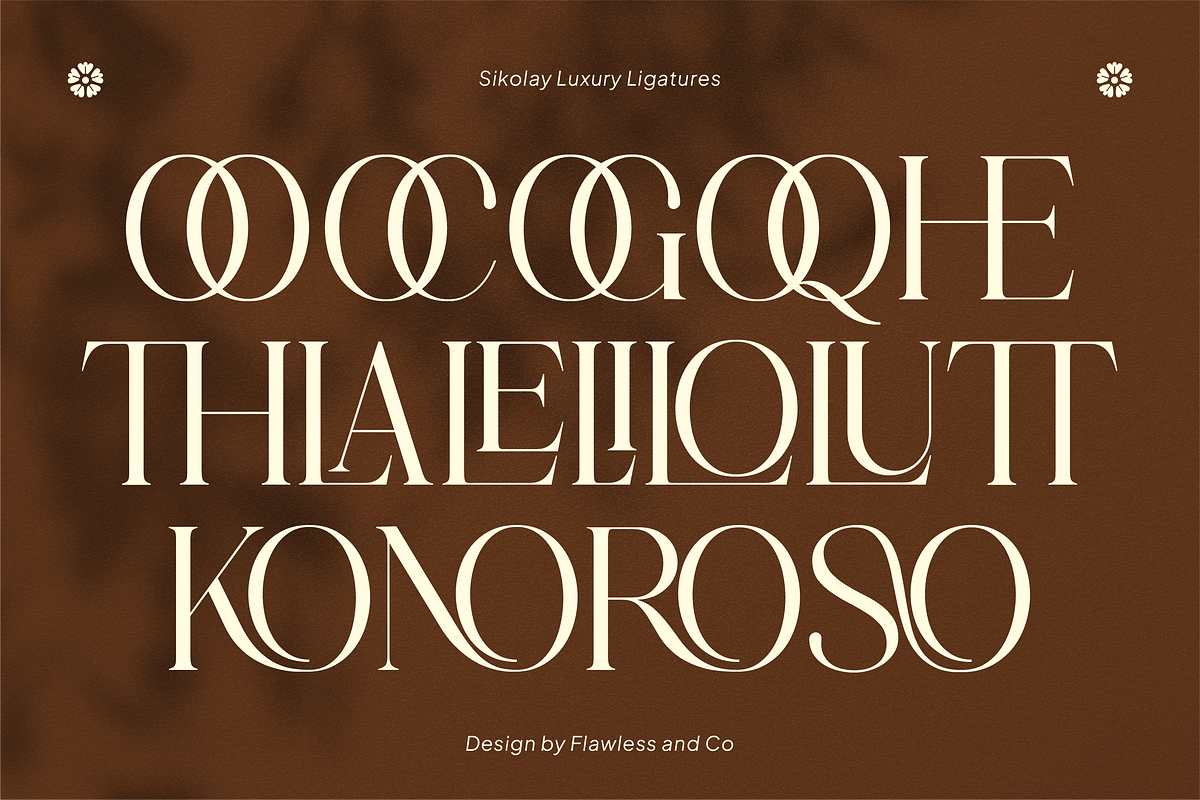 Sikolay - Elegant Luxury Serif Font, a Serif Font by Flawless And Co (Photo 9 of 10)