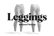Leggings Animated Mockup by  in Apparel