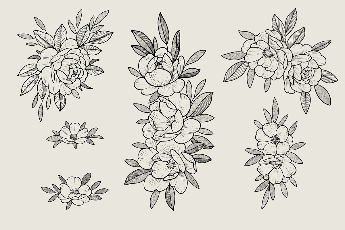 Flower Set “Yellow mood”, an Illustration by Maria Summer (Photo 9 of 9)