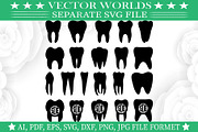Tooth Svg, Tooth Fairy Svg, an Object Graphic by VectorWorlds (Thumbnail 1 of 3)