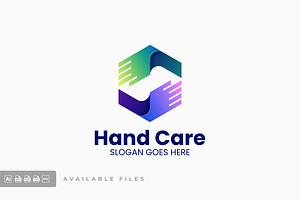Hand Care Gradient Colorful Logo, a Branding & Logo Template by ivan_artnivora