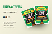 Tunes Treats Fest - Poster Template, a Poster Template by StreaksideStd (Thumbnail 1 of 3)