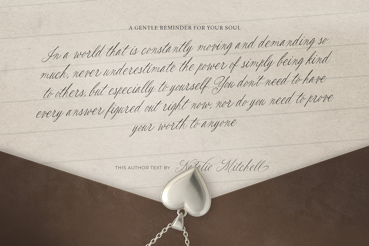 Les Bridgetise - Old Cursive Script, a Script Font by Sarid Ezra (Photo 6 of 9)
