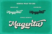 Hustony - Retro Bold Script, a Script Font by MJB Letters (Thumbnail 2 of 10)