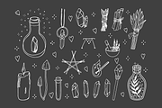 50 hand drawn magic elements, an Illustration by pixelwerk (Thumbnail 4 of 4)