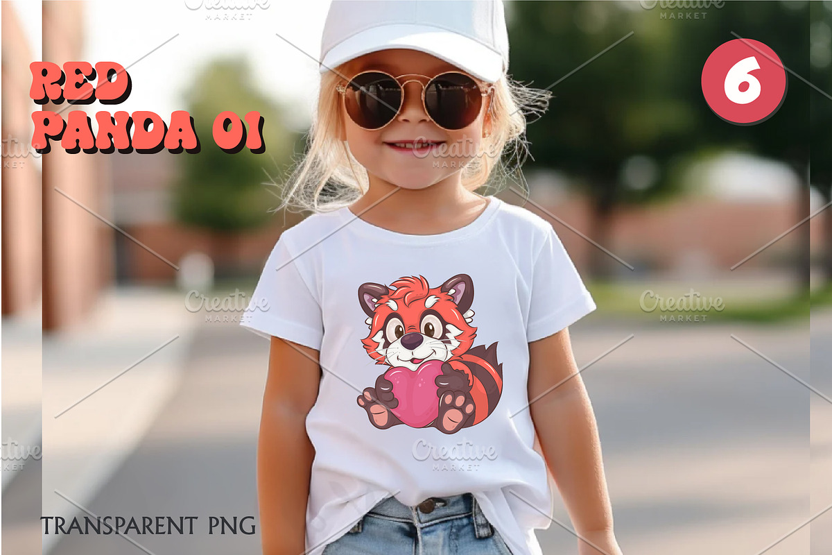 Set of Red Pandas 01. Animal Art., an Animal Illustration by KENO Mascots (Photo 3 of 4)
