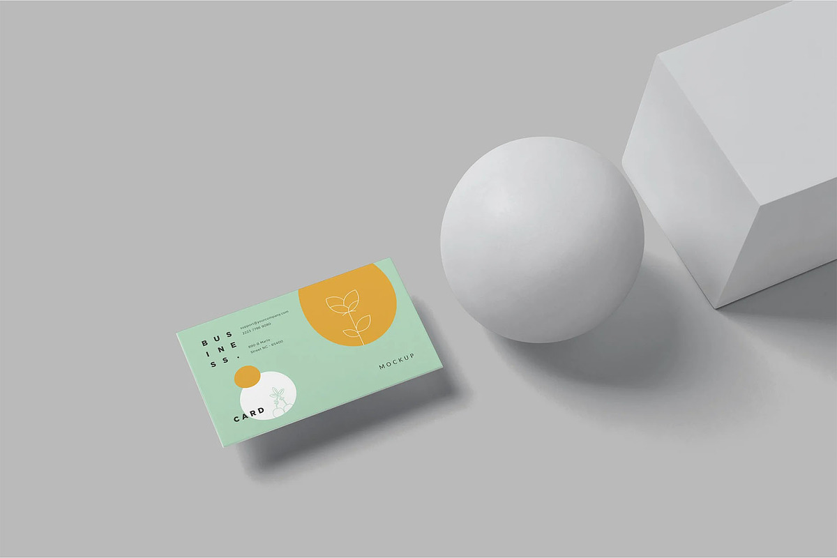 3.5x2 Business Card Mockups, an Advertising Mockup by megostudi0 (Photo 5 of 6)