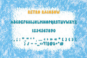 Retro Rainbow is a Retro Groovy font, a Handwritten Font by Brown Cupple (Thumbnail 8 of 10)