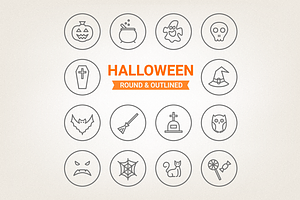 Circle Halloween Icons