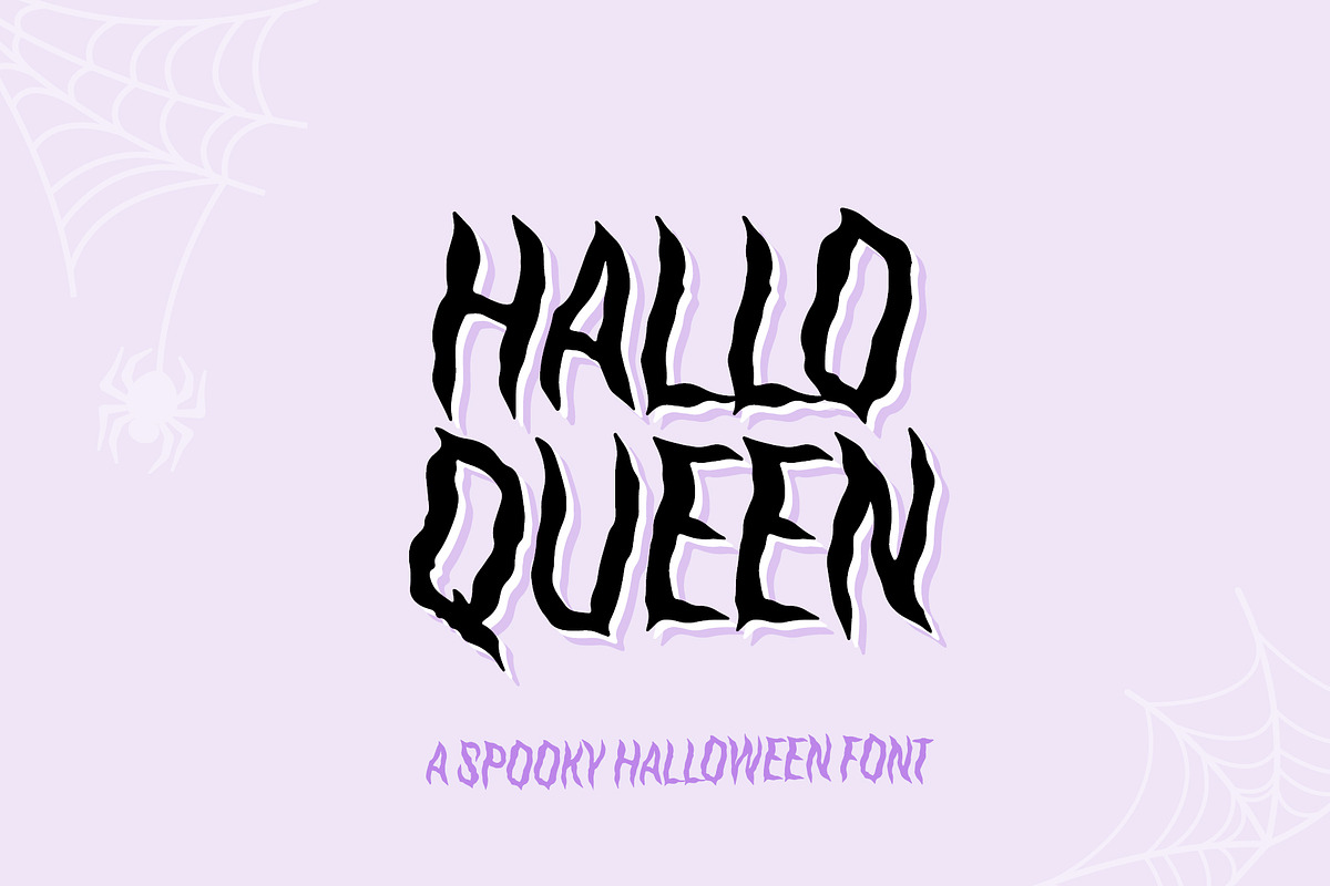 HalloQueen / Spooky Halloween font, a Handwritten Font by supfonts (Photo 1 of 7)