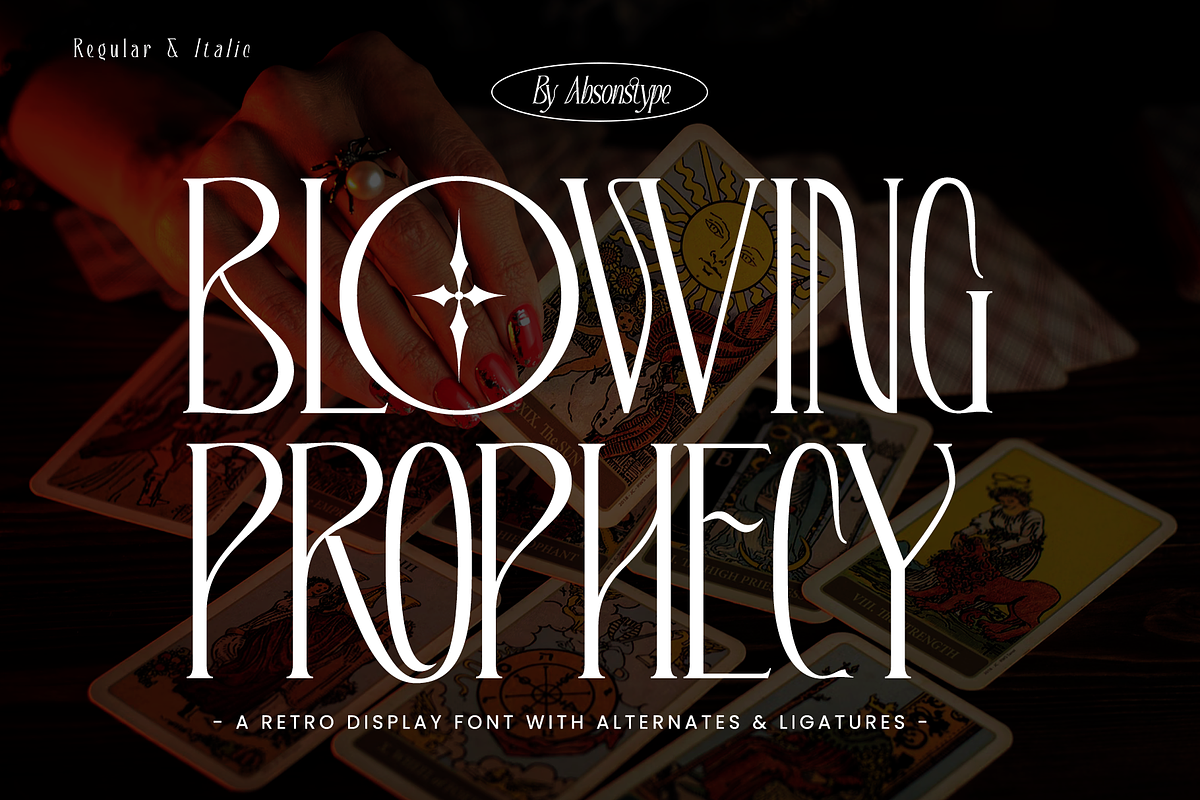 BLOWING PROPHECY - Absonstype, a Serif Font by Absonstype (Photo 1 of 11)
