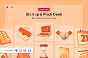 Startup & Investor Pitch 3D Icon Pac, a Finance Illustration by twinstd (Thumbnail 1 of 6)