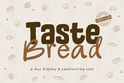 Taste Bread - Cozy & Display Font, a Handwritten Font by khurasan (Thumbnail 1 of 6)