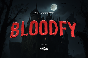 BLOODFY - Horor Font