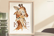 Mommy & Me. Watercolor Animals, an Animal Illustration by OctopusArtis (Thumbnail 9 of 14)
