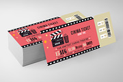 Cinema Ticket Print Templates, an Invitation Template by Psd Templates (Thumbnail 1 of 3)