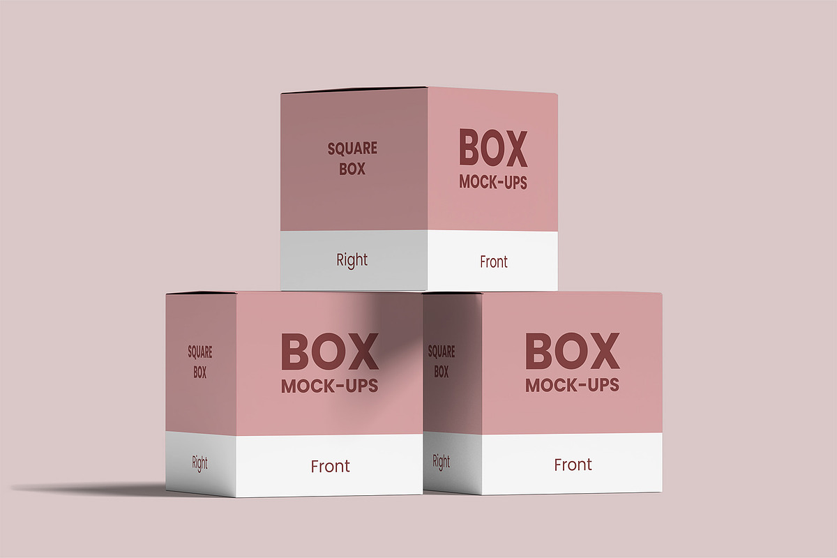 Square Box Mockups | Packaging, a Packaging Mockup by Compositing Studio (Photo 18 of 20)