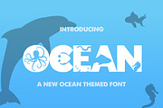 The Ocean Font, a Sans Serif Font by Salt & Pepper Designs (Thumbnail 1 of 5)