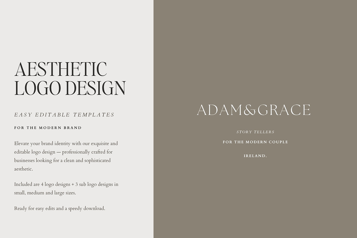 Editable Canva Logo Templates, a Branding & Logo Template by Adam and Grace (Photo 2 of 26)