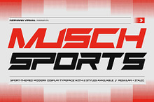 Musch Sports - Branding Logo Font