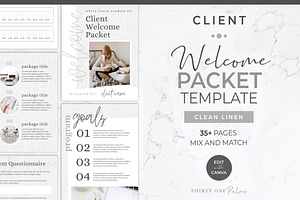 Client Welcome Packet Template, a Magazine Template by Thirty One Palms Studio