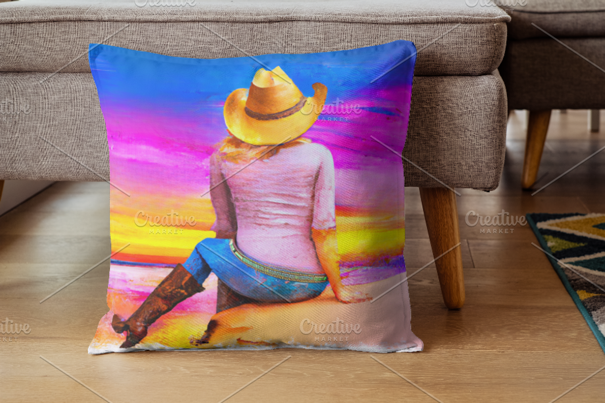 Template art, Cowgirl, Seaside, a Stationery Template by Boho Pixel Dust (Photo 2 of 5)