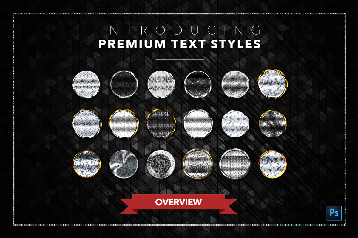 Diamond & Metal #3 - 18 Text Styles, a Layer Style Add-On by Jonas Stensgaard (Photo 21 of 21)