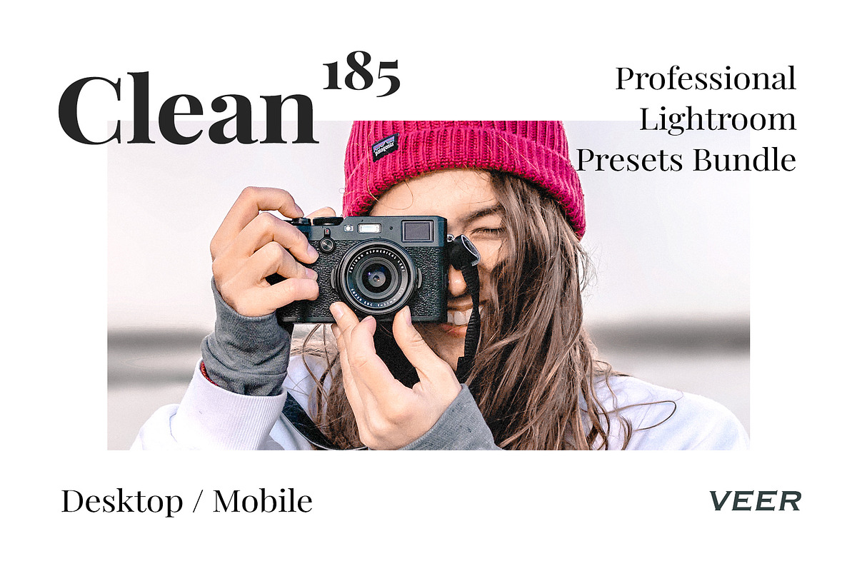 185 Clean Presets Lightroom Bundle, a Preset Add-On by VEER (Photo 1 of 16)