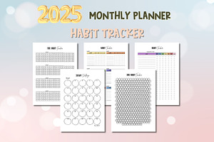 2025 Monthly Planner-CANVA Template