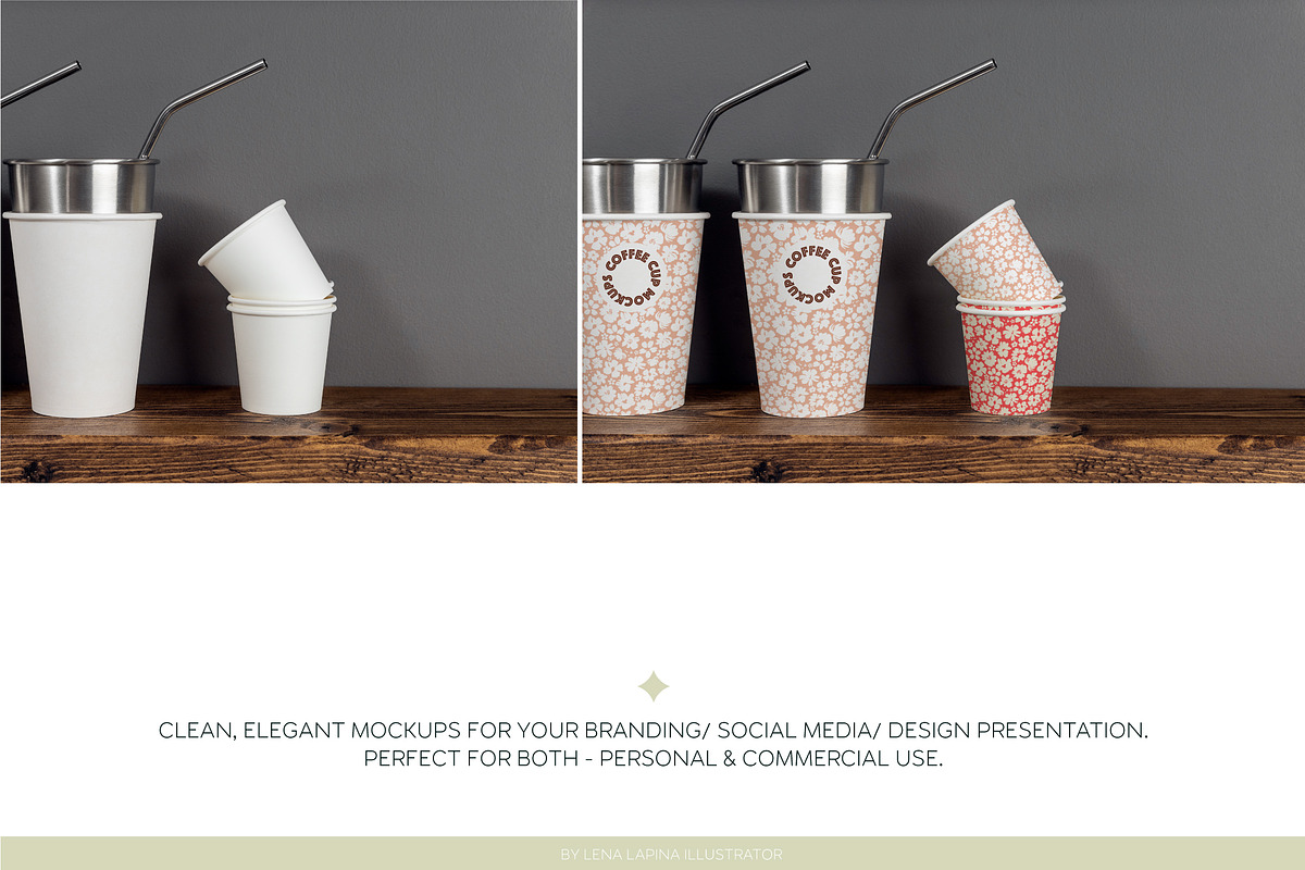 PAPER COFFEE CUP MOCKUP SET, a Cups & Container Mockup by MCKP*ME (Photo 14 of 16)