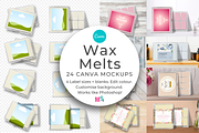 Wax Melts Label Mockup for Canva, a Packaging Mockup by Mockup Scene (Thumbnail 2 of 17)