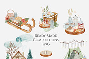 Winter Romantic Picnic, an Object Graphic by Kattypainting (Thumbnail 2 of 11)