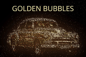 Golden Bubbles Photoshop Action