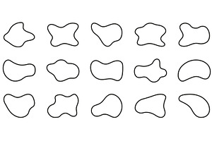 Organic Asymmetric Blotch, an Outline Icon by Vector Creator