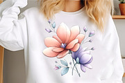 Whimsical Spring Flowers Clipart, an Illustration by GatewayDesign (Thumbnail 4 of 6)