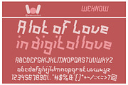 a lot of love font, a Font by weknow (Thumbnail 1 of 5)