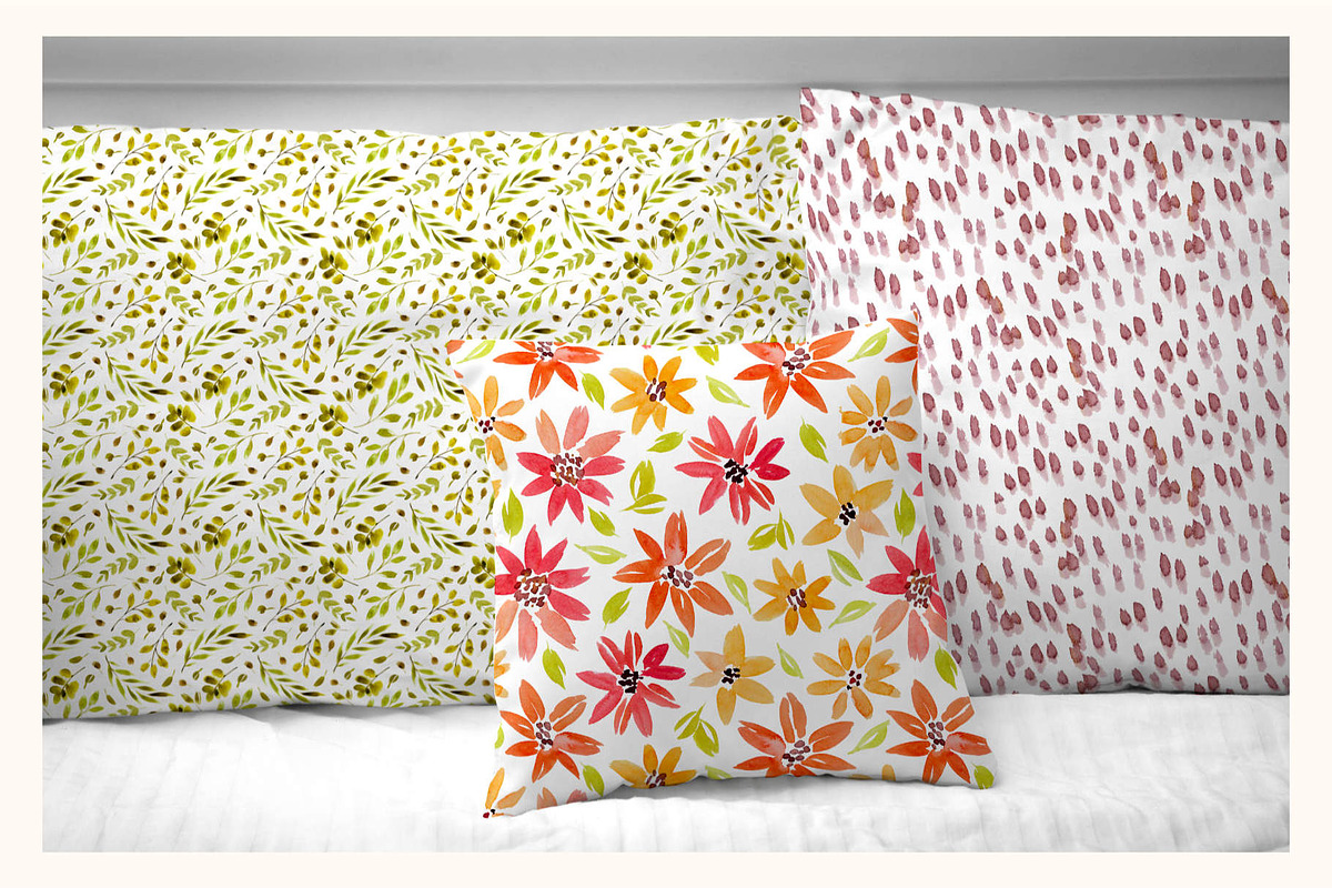 Watercolor patterns collection, a Pattern Graphic by Wild Rose (Photo 2 of 7)