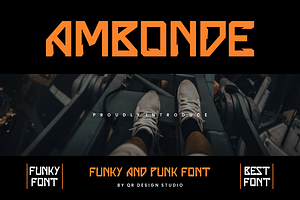 Ambonde - Punk & Funky Font