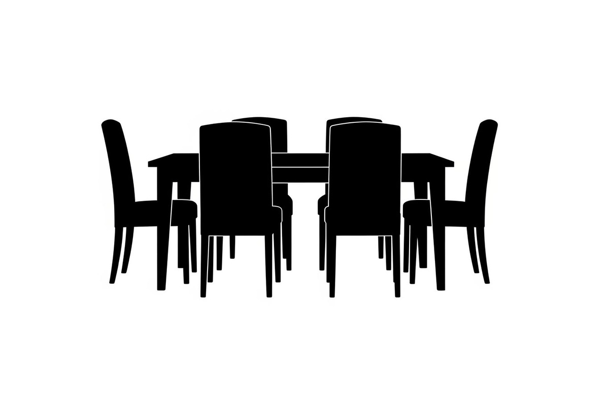 Modern Dining Table Silhouette, a Graphic by musafir_fashion (Photo 4 of 10)