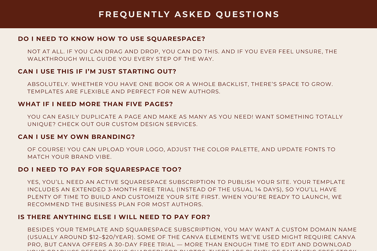 Squarespace Author Website Template, a Squarespace Template by Billie Grace Studio (Photo 7 of 8)