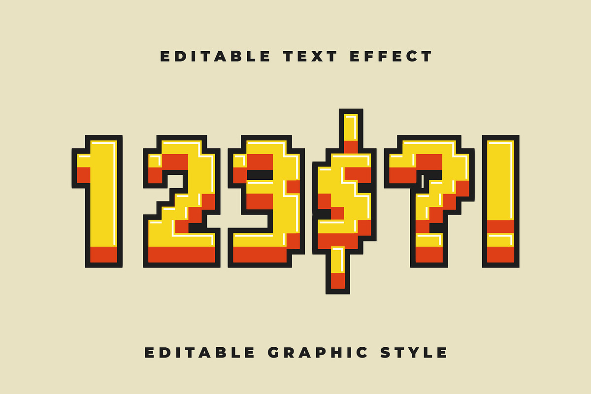 Retro Arcade Pixel Text Effect preview 2