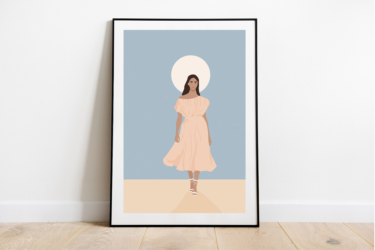 Girl and sea landscape scene creator, a Person Illustration by Imaginary Party (Photo 9 of 11)