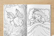 Magical Princess Coloring Book Vol32, a Person Illustration by ikarifq shop (Thumbnail 4 of 7)