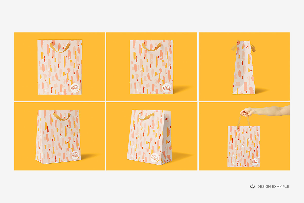 Carrier Size Gift Bag Mock-up, a Print Template by Branda Keeps (Photo 5 of 17)