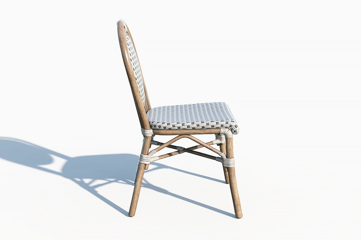 Wicker Bistro Chair, a Furniture 3D Model by happy brush (Photo 17 of 18)